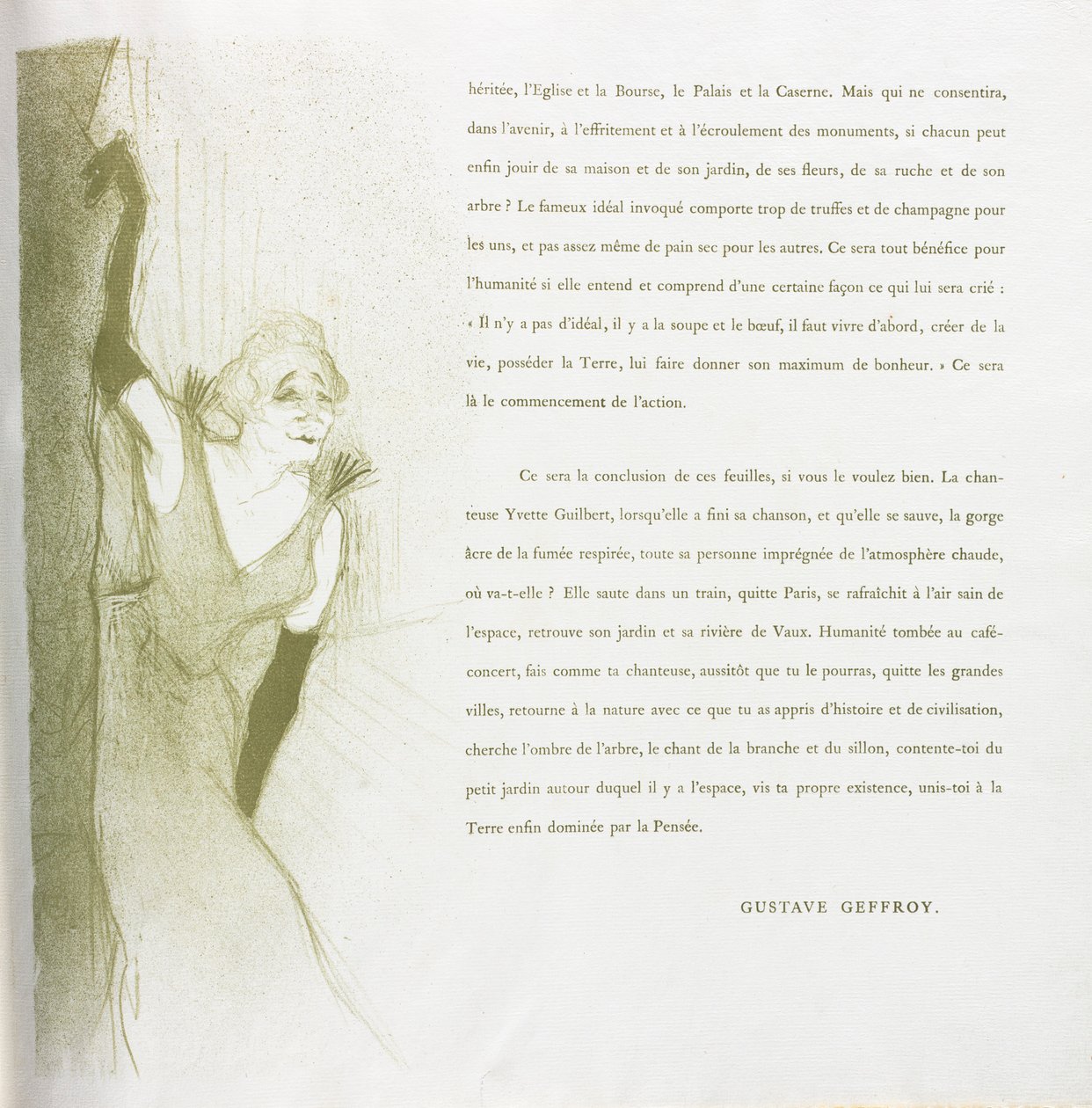 Yvette Guilbert-Serie Francese: No. 16, 1894 da Henri de Toulouse Lautrec