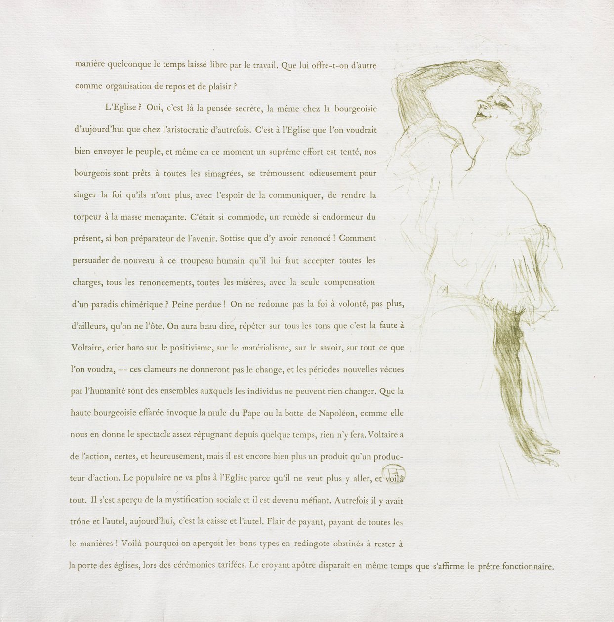 Yvette Guilbert-Serie Francese: No. 7, 1894 da Henri de Toulouse Lautrec