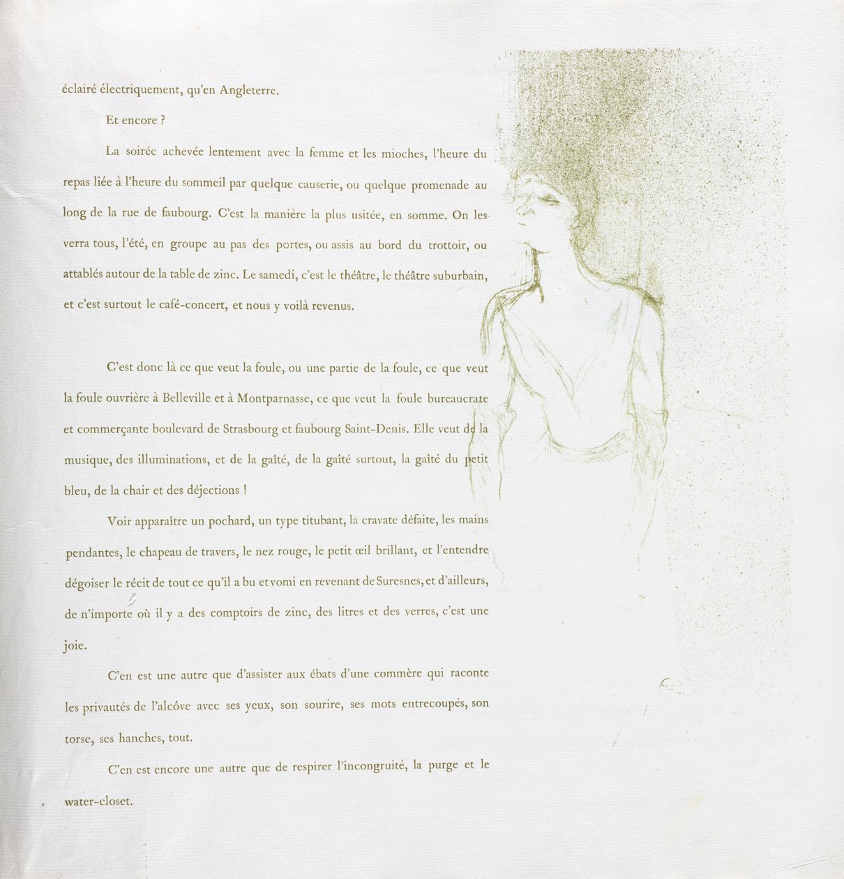 Yvette Guilbert - Serie Francese: N. 9 da Henri de Toulouse Lautrec