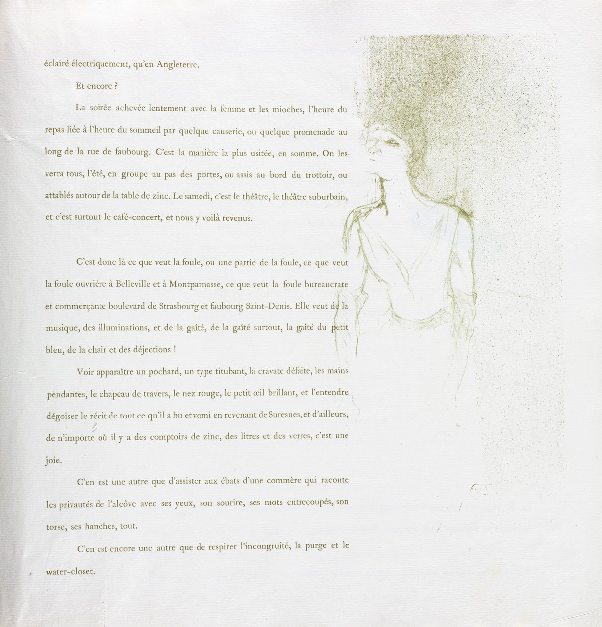 Yvette Guilbert-Serie Francese: No. 9, 1894 da Henri de Toulouse Lautrec