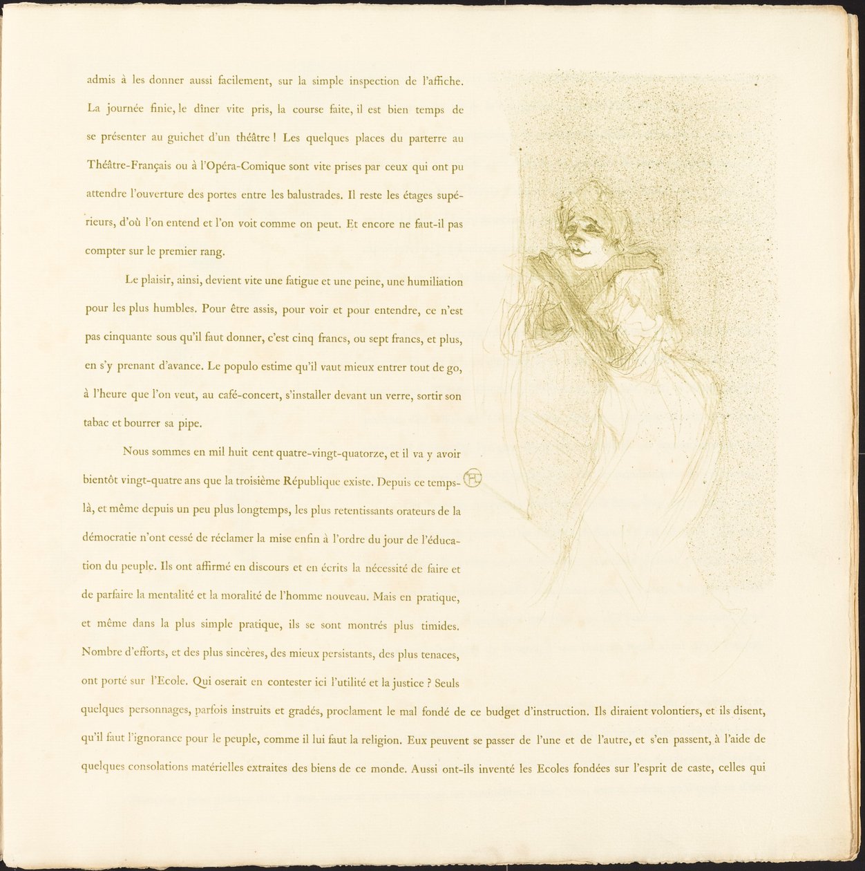 Yvette Guilbert da Henri de Toulouse Lautrec
