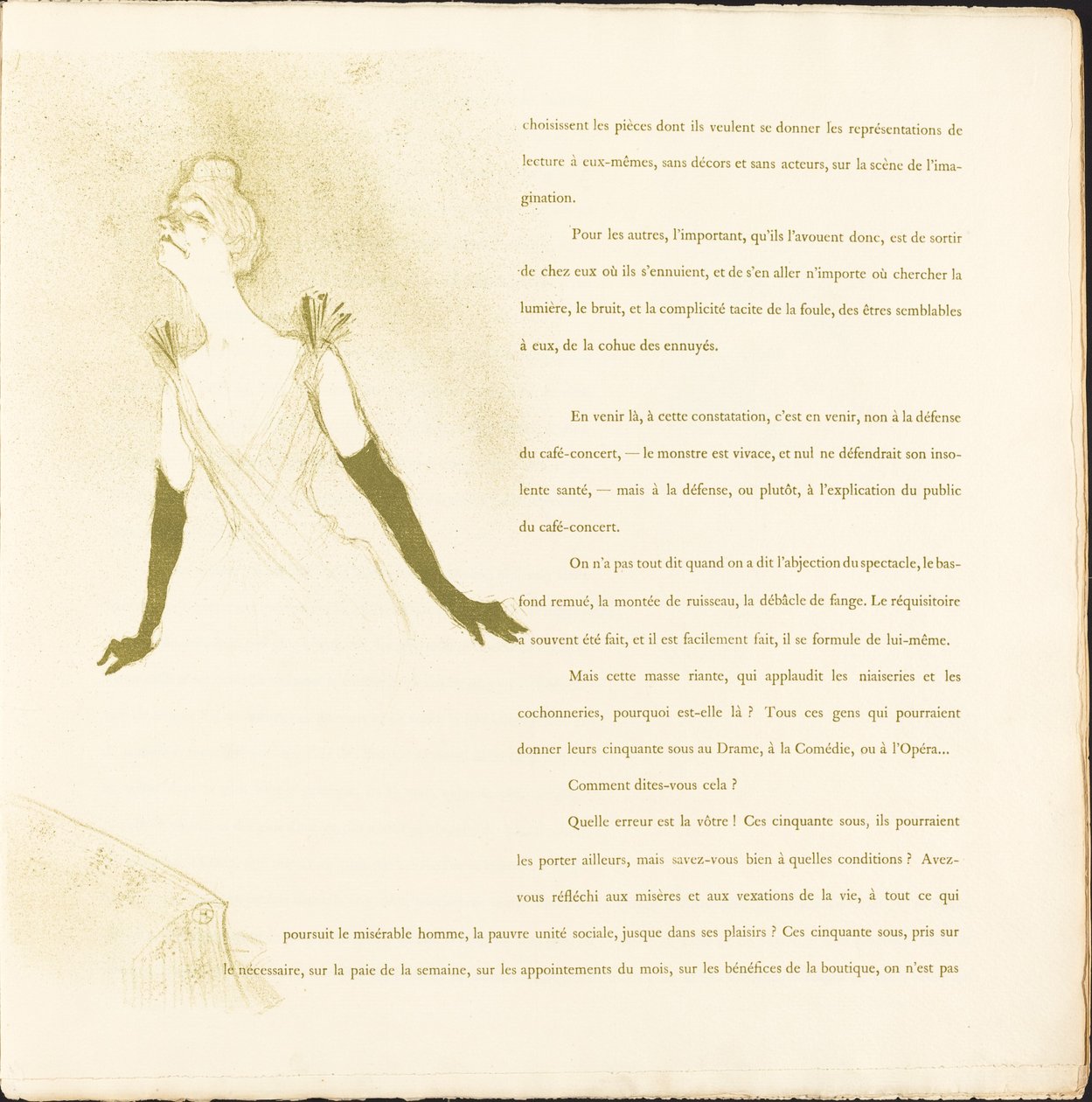 Yvette Guilbert da Henri de Toulouse Lautrec