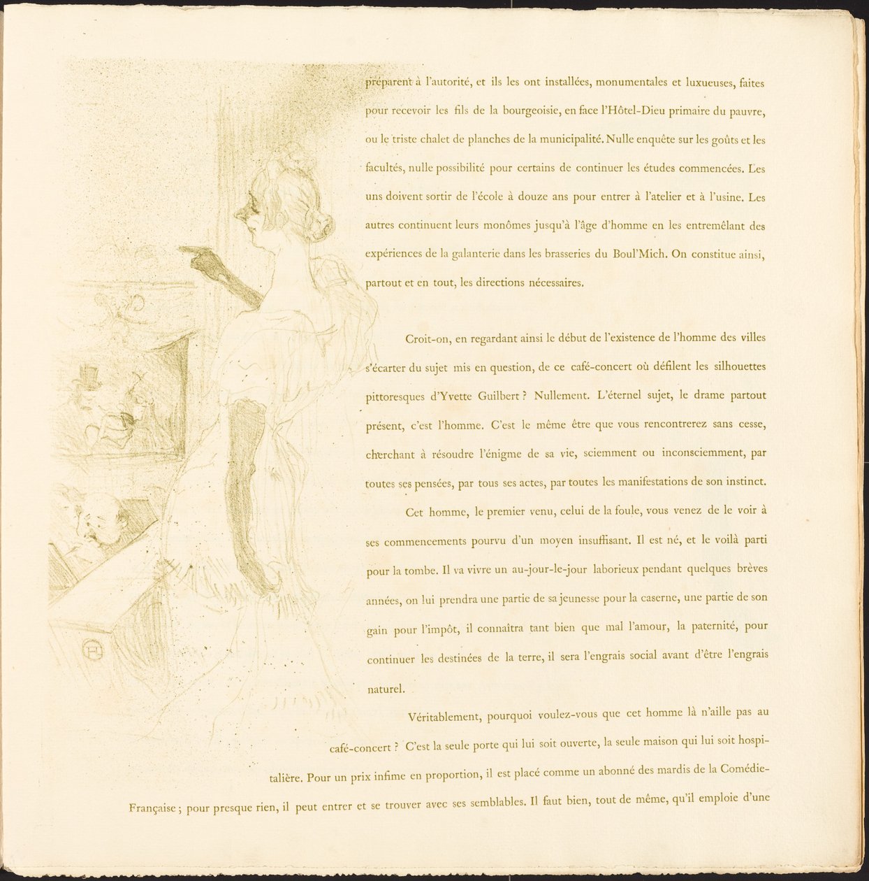 Yvette Guilbert da Henri de Toulouse Lautrec