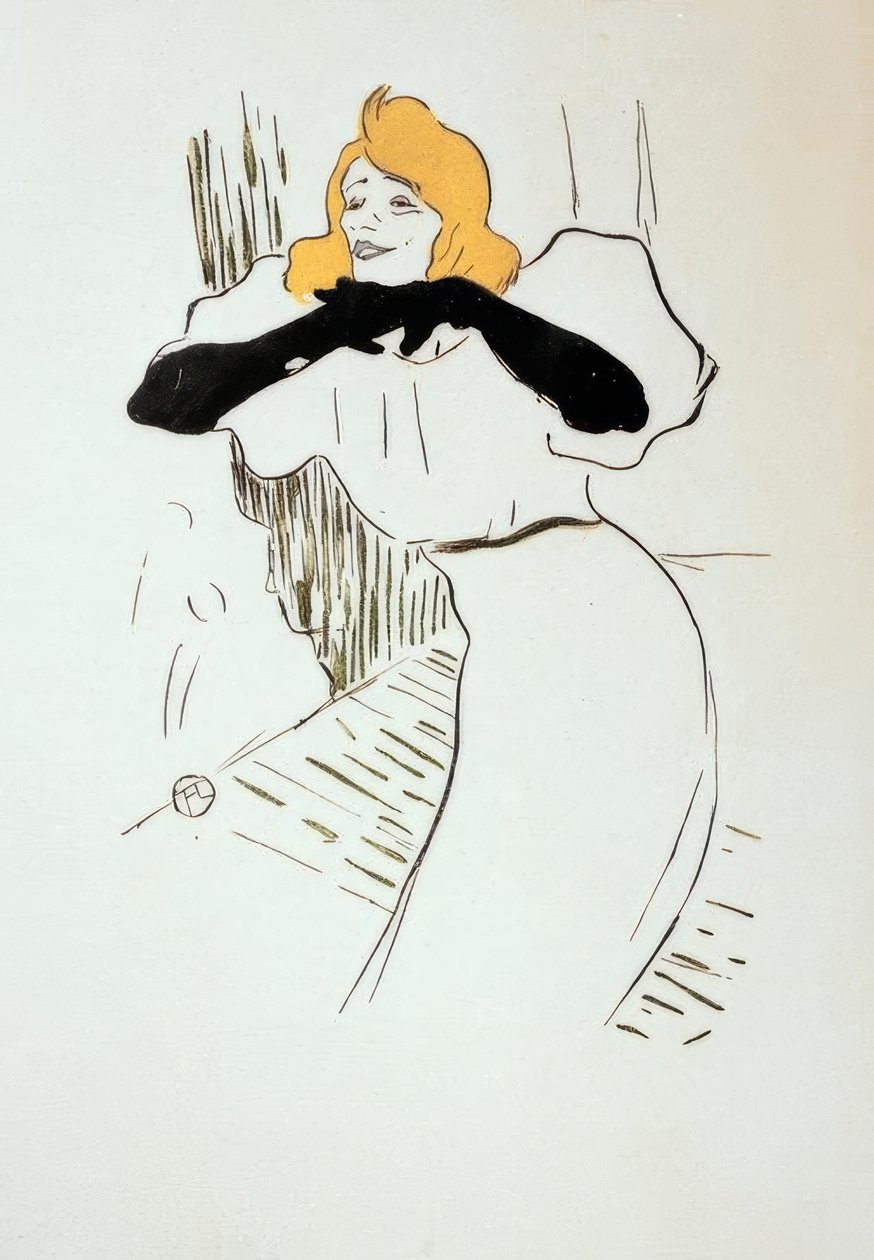 Yvette Guilbert in Linger longer loo da Henri de Toulouse Lautrec