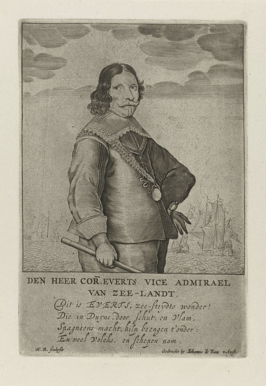 Ritratto di Cornelis Evertsen da Henrick Rochuszn van Dagen