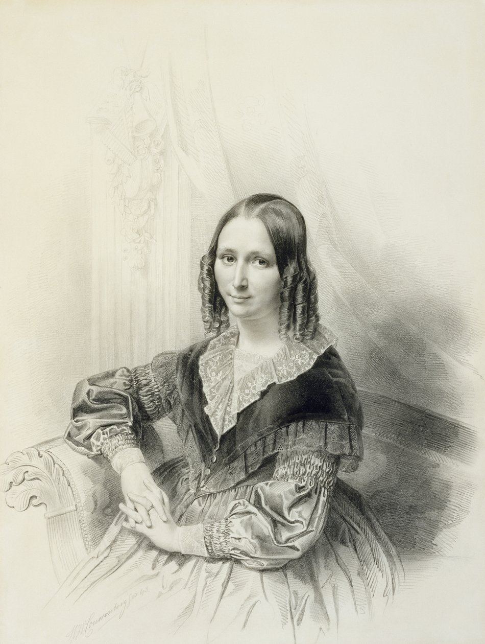 Ritratto di Suzanne Herckenrath da Henricus Wilhelmus Couwenberg