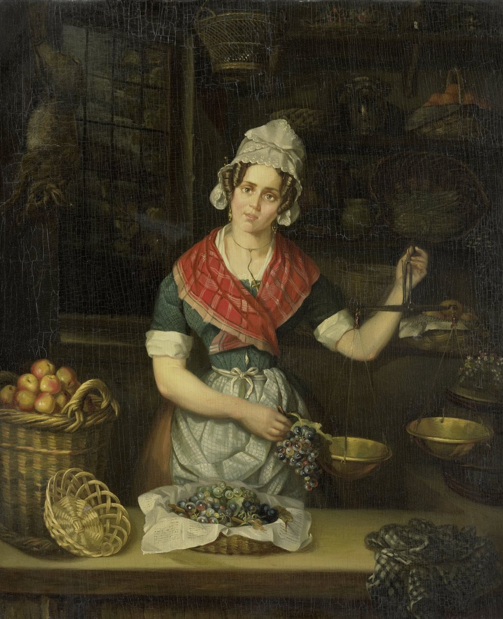 Venditore di frutta da Henrietta Christina Temminck
