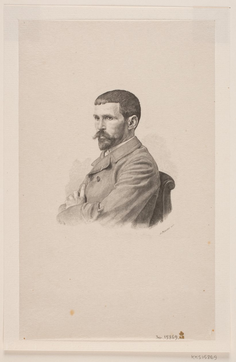 Ritratto del pittore P. A. J. Dagnan-Bouveret da Henrik Arnold Hamilkar Sørensen