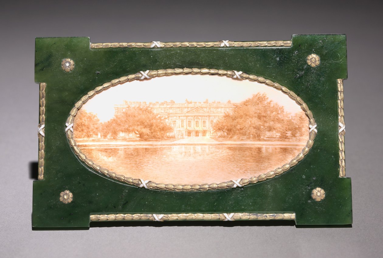 Miniatura incorniciata di Hampton Court, ditta di Peter Carl Fabergé da Henrik Wigstrom