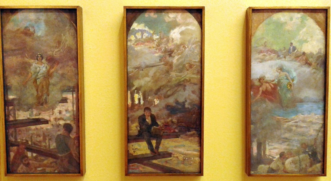 Allegoria [Studi per la decorazione del Club de Engenharia] da Henrique Bernardelli