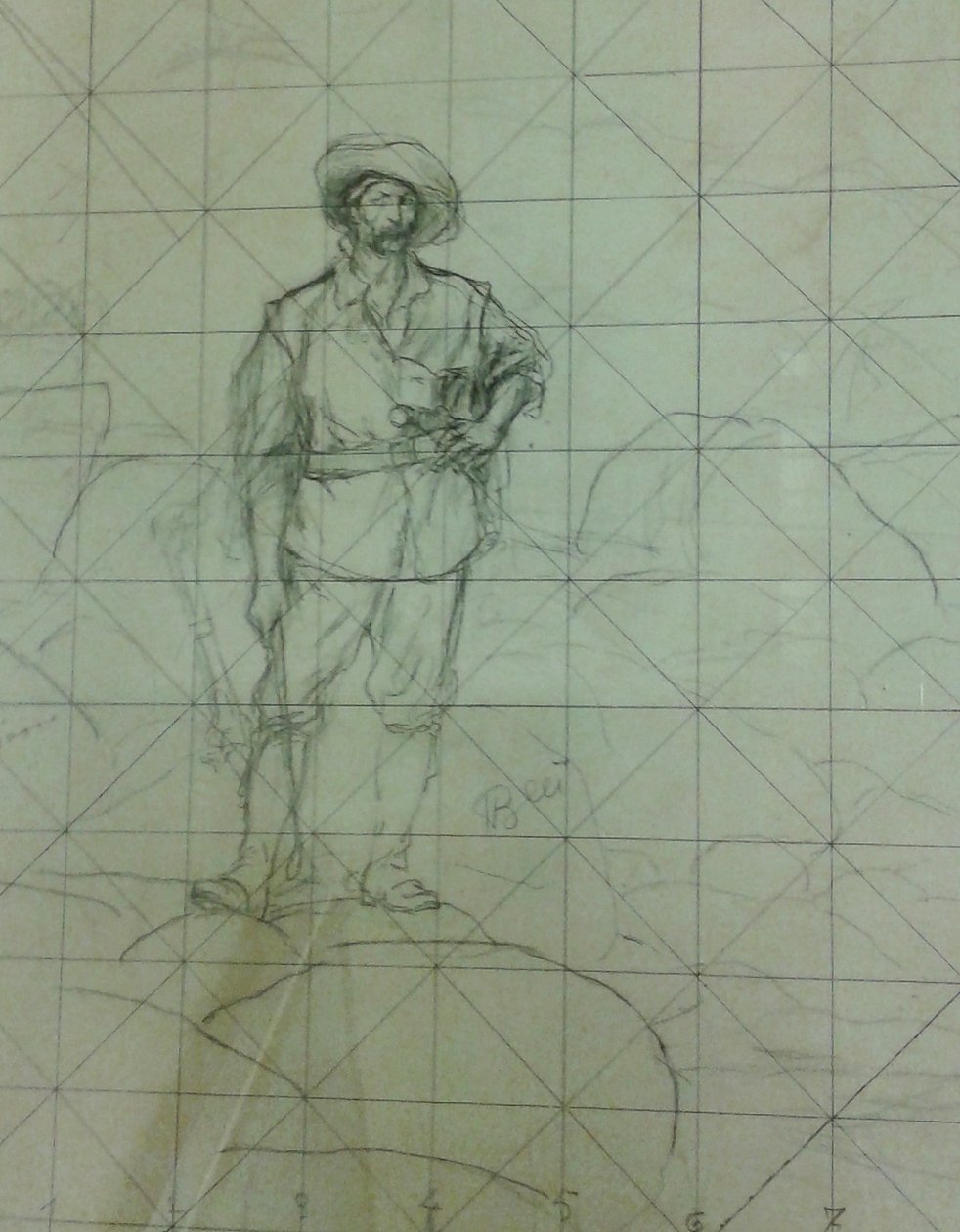 Senza titolo [Studio per Bandeirante o Il Pioniere], dalla serie Studi per i Bandeirantes da Henrique Bernardelli