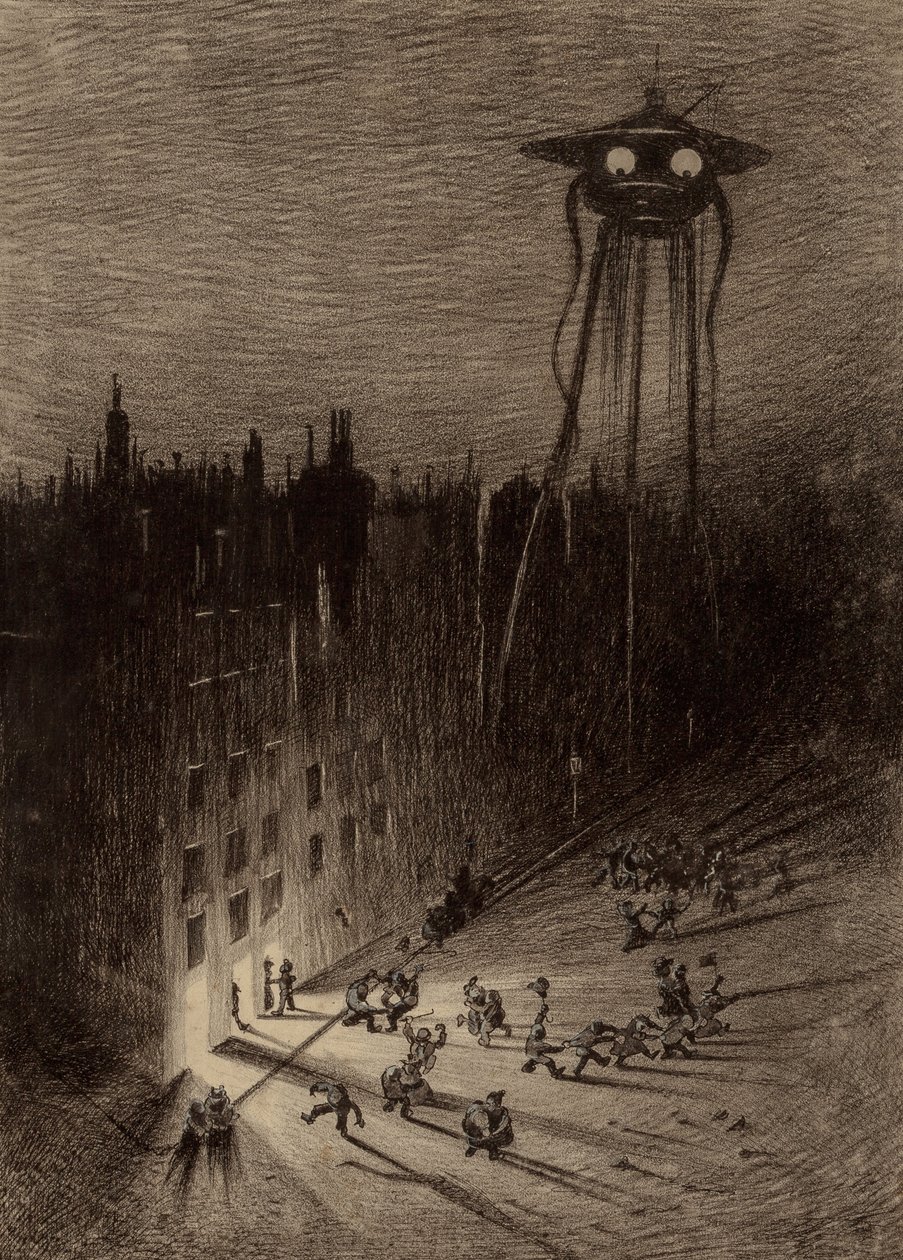 Marziano che osserva una folla ubriaca da Henrique Alvim Correa