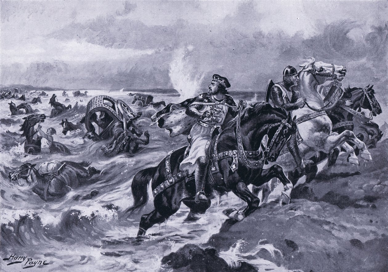 John perde il suo bagaglio attraversando il Wash, anni 
