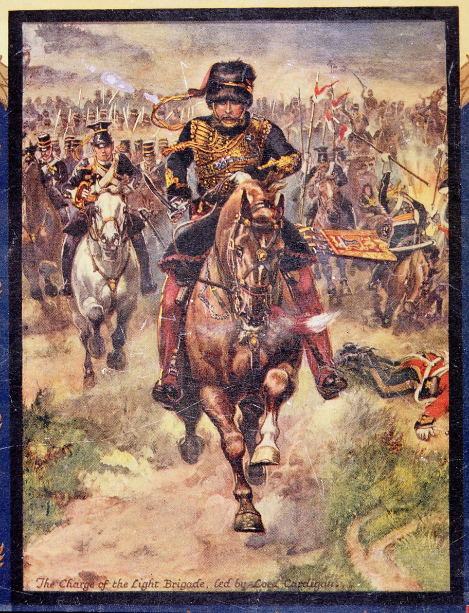 La carica della Brigata Leggera guidata da Lord Cardigan, illustrazione per 
