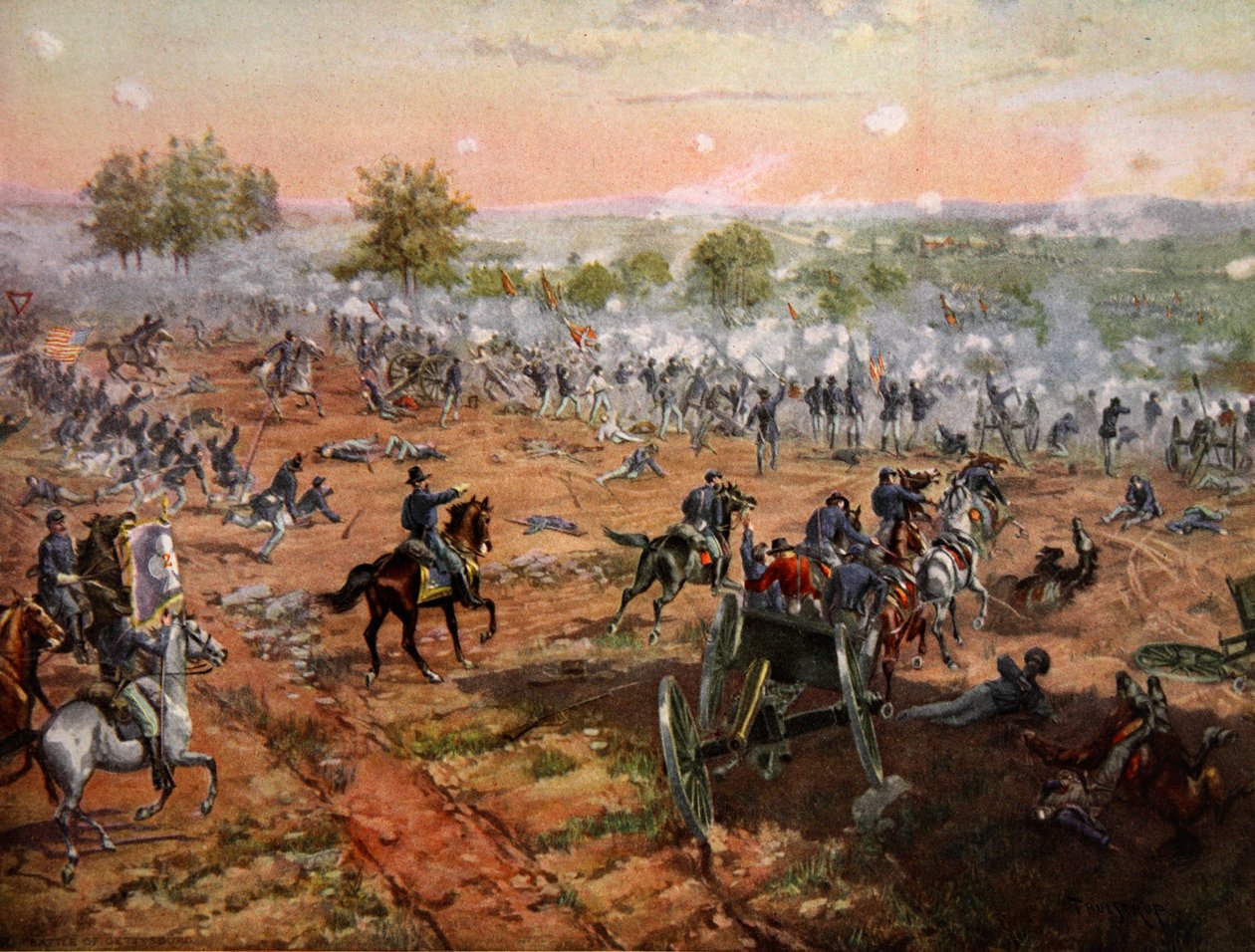 La battaglia di Gettysburg, 1-3 luglio 1863 da Henry Alexander Ogden