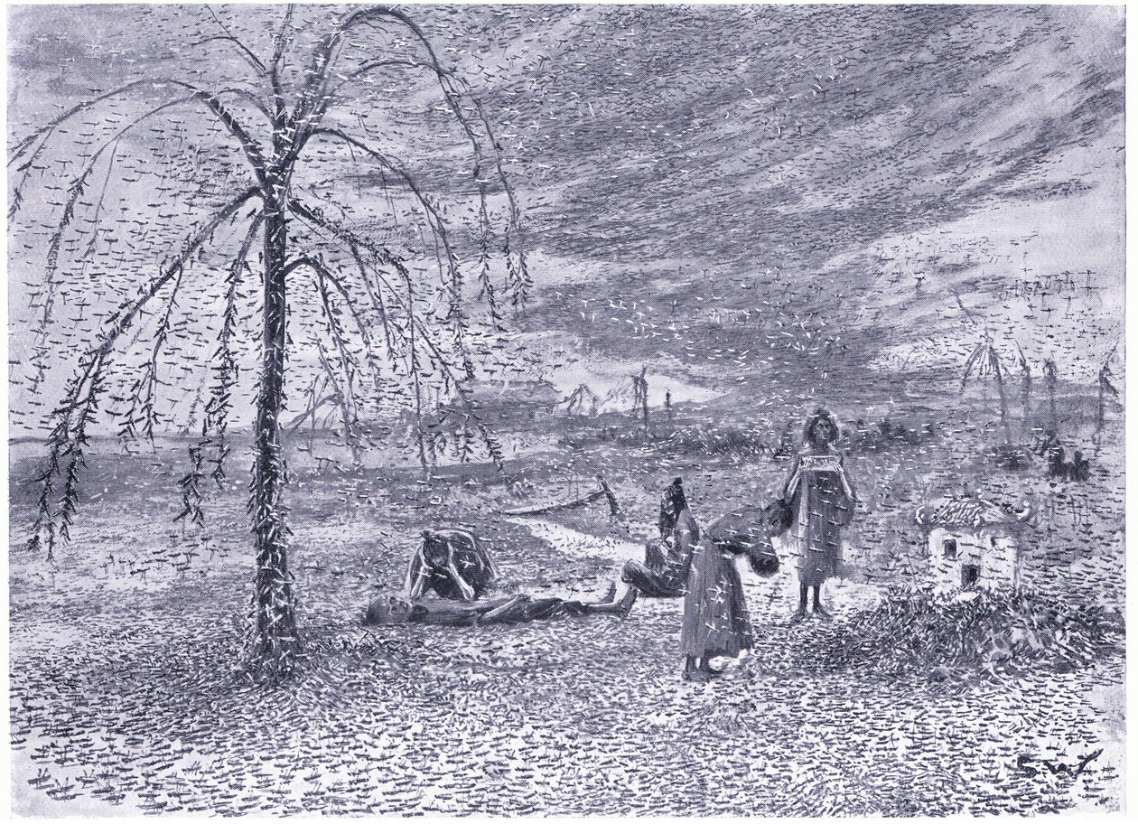Una piaga di locuste da Henry Charles Seppings Wright