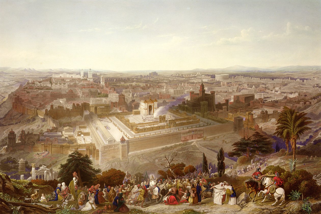 Gerusalemme nella sua grandezza, inciso da Charles Mottram da Henry Courtney Selous