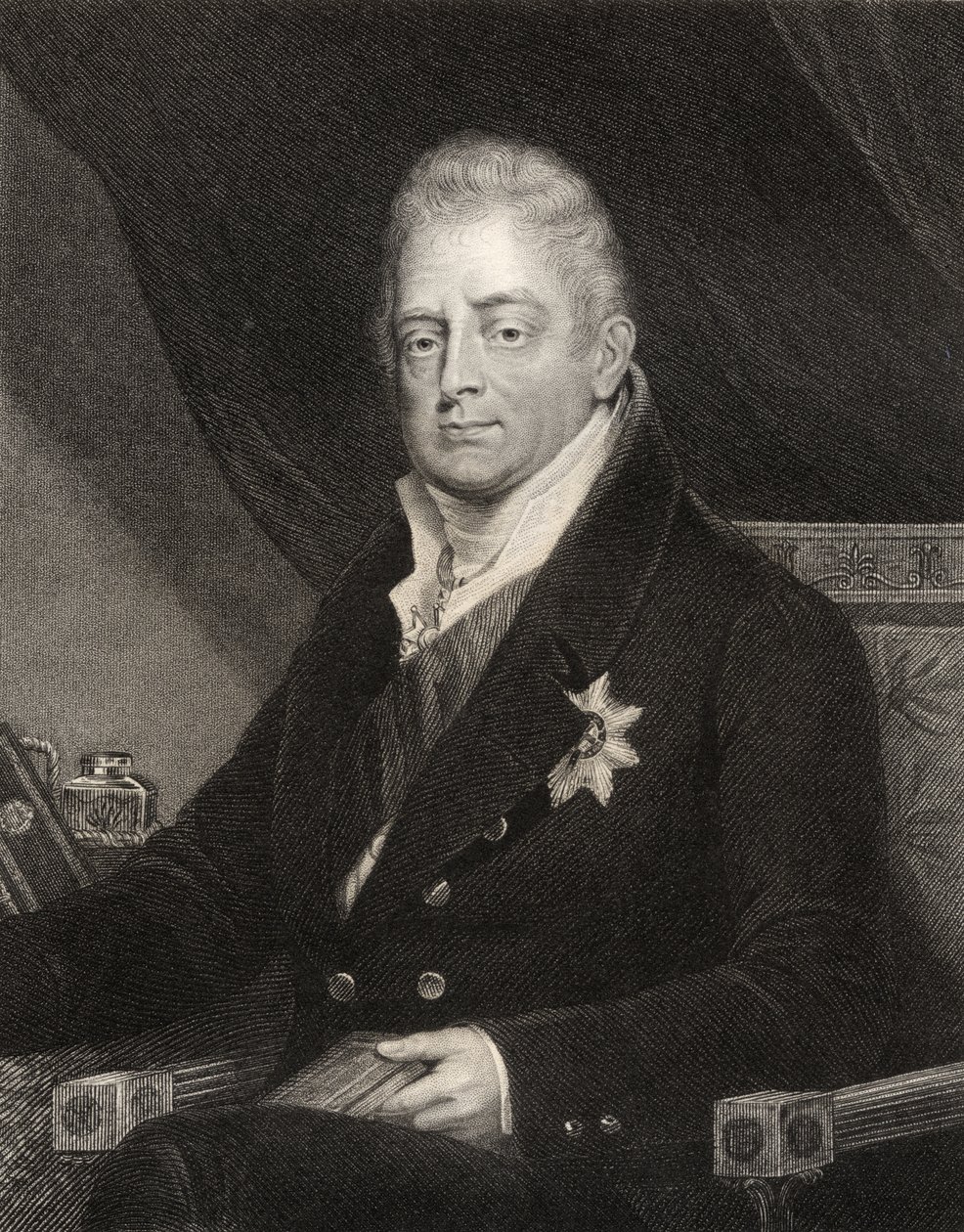 Re Guglielmo IV, inciso da J. Cochran, da 