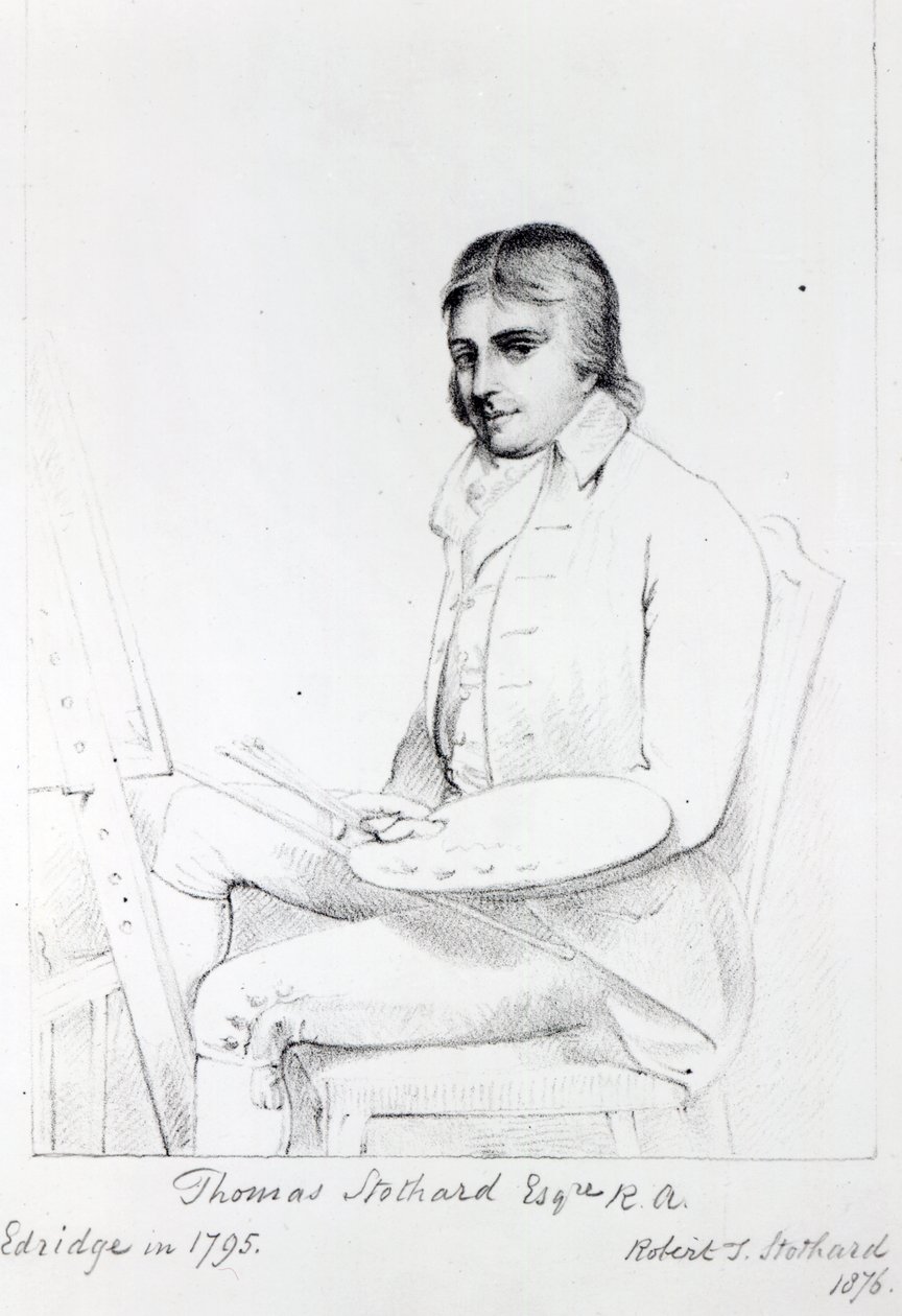 Thomas Stothard Esq. RA, inciso da Robert J. Stothard, 1876 da Henry Edridge