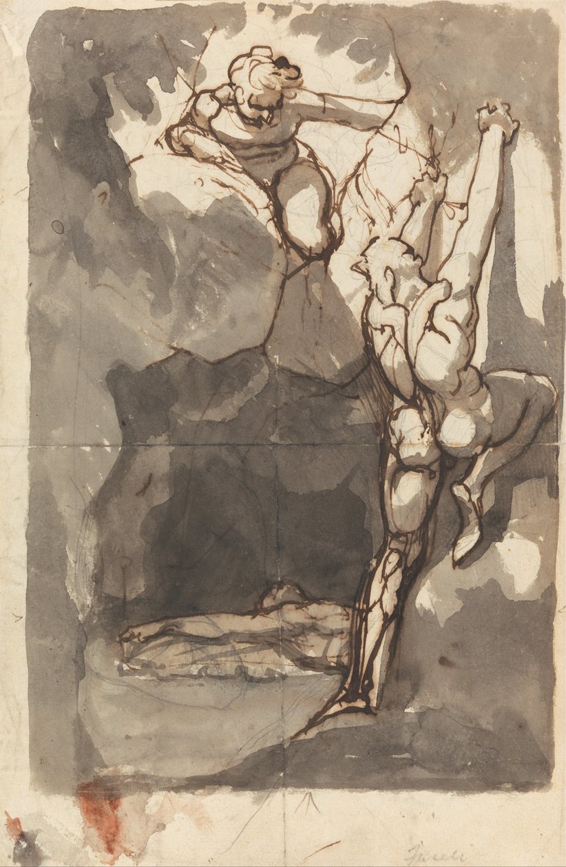 Studio per il ritrovamento del corpo di Bassanio da Johann Heinrich Füssli