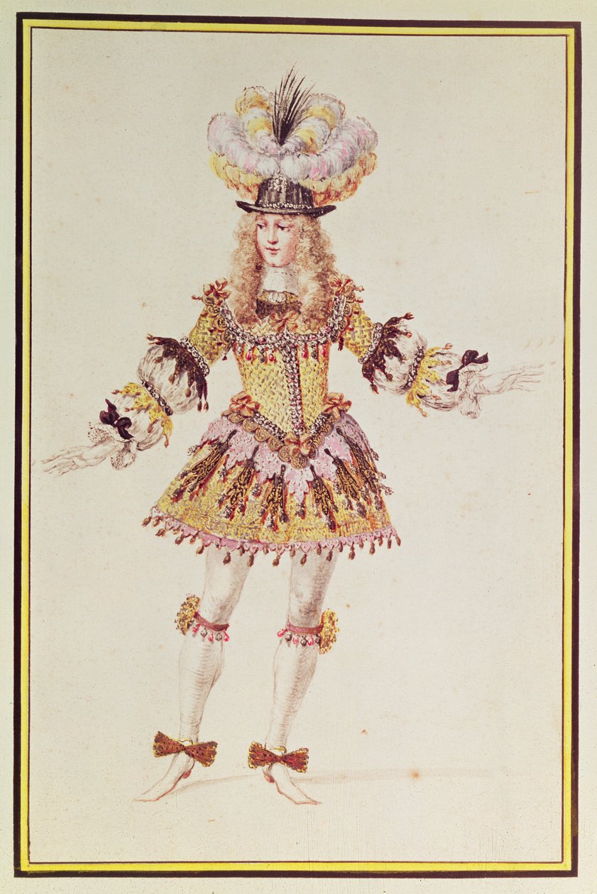 Costume per ballerino maschio, c.1660 da Henry Gissey