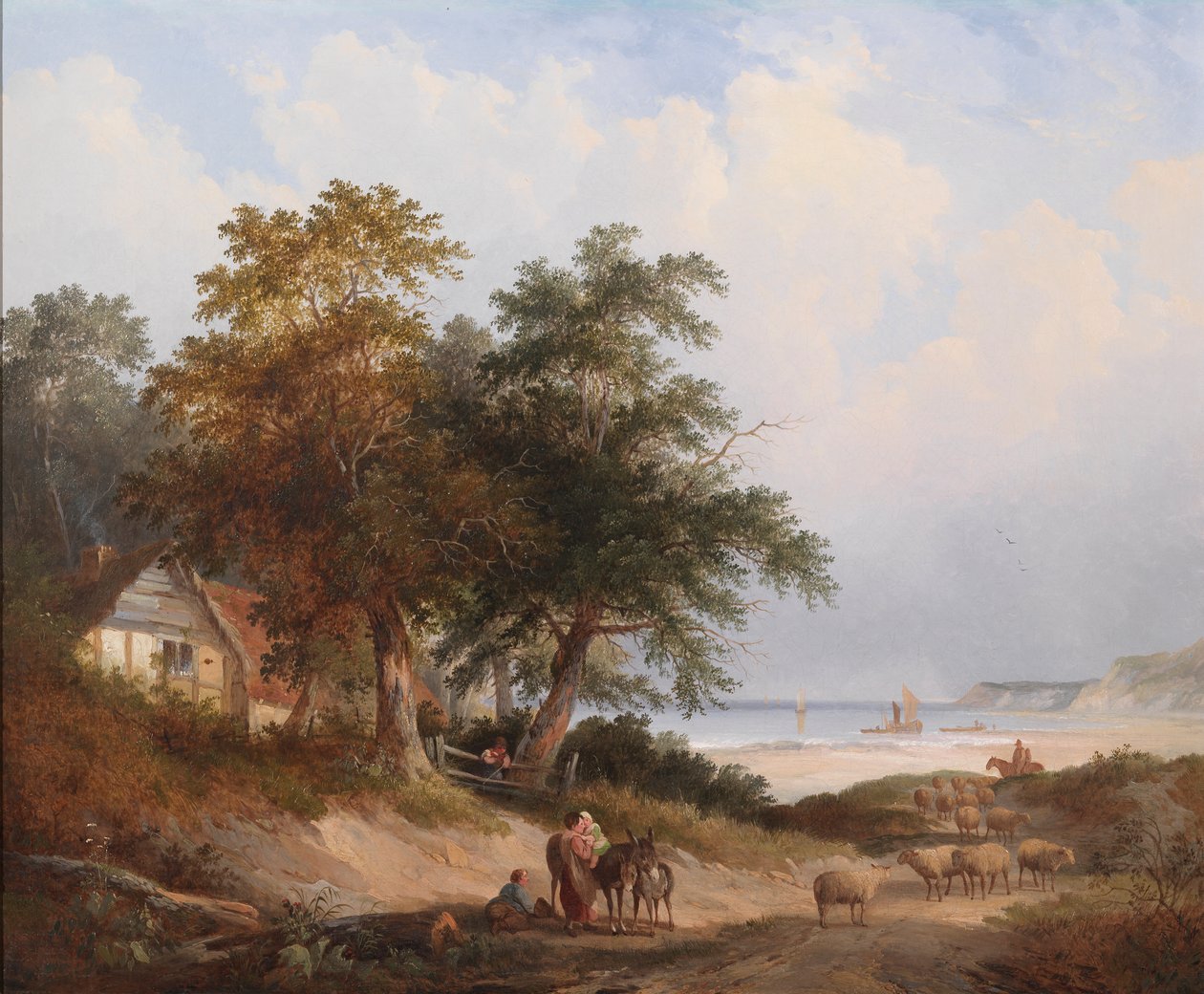 Paesaggio costiero, Isola di Wight da Edwin Henry Boddington