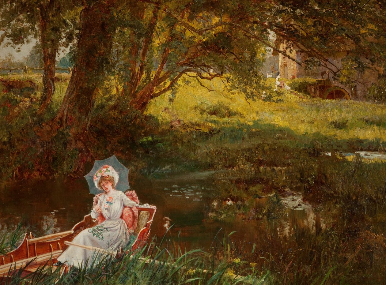Signora in una barca da Henry John Yeend King
