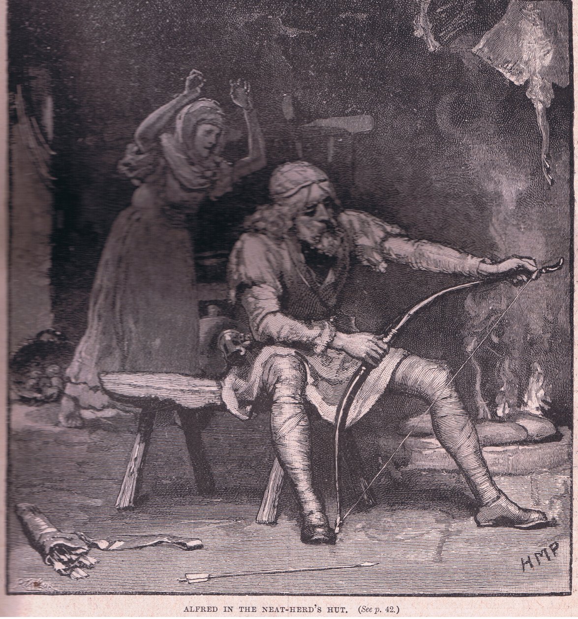 Alfredo nella capanna del pastore AD 878 da Henry Marriott Paget