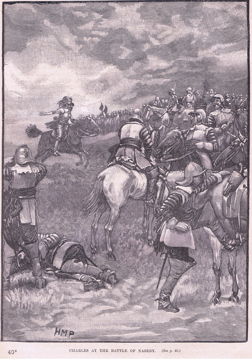 Carlo alla Battaglia di Naseby AD 1645 da Henry Marriott Paget