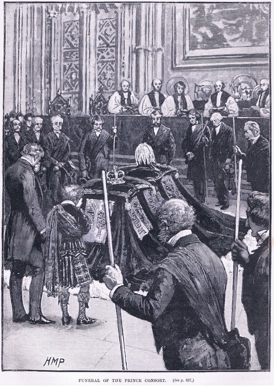 Funerale del Principe Consorte 1862 da Henry Marriott Paget