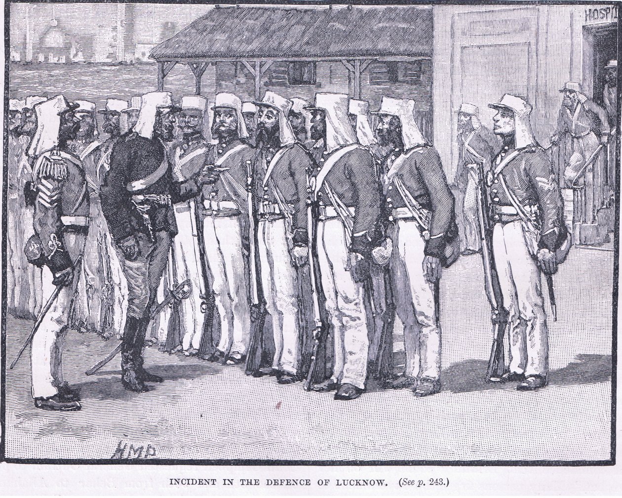 Incidente nella Difesa di Lucknow 1857 d.C. da Henry Marriott Paget