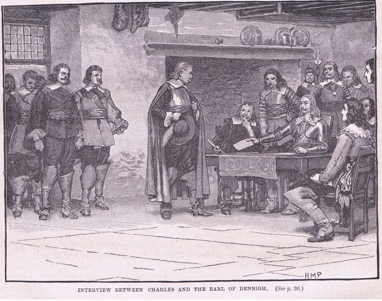 Intervista tra Carlo e il conte di Denbigh, 1644 d.C. da Henry Marriott Paget