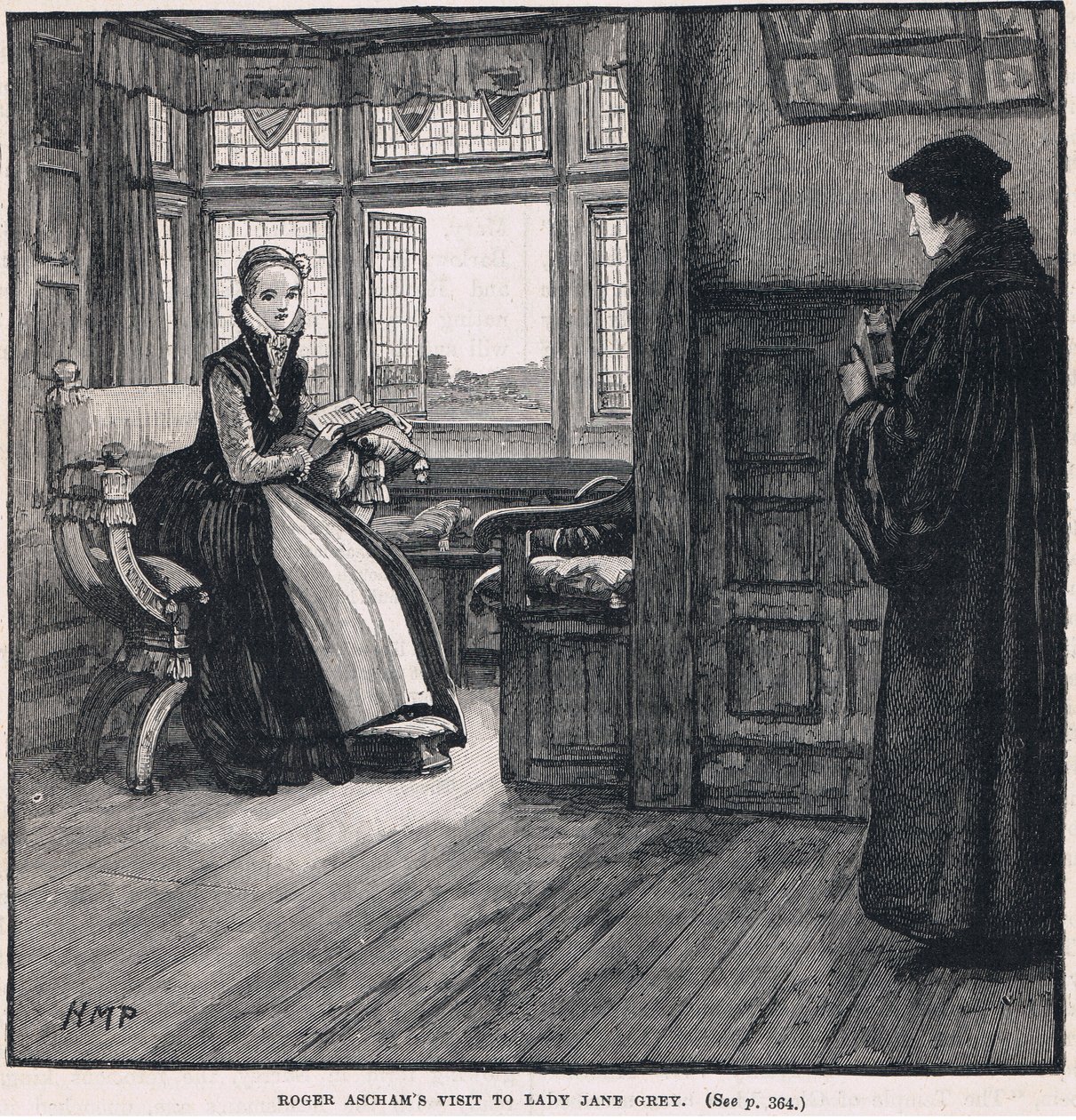 La visita di Roger Ascham a Lady Jane Grey da Henry Marriott Paget