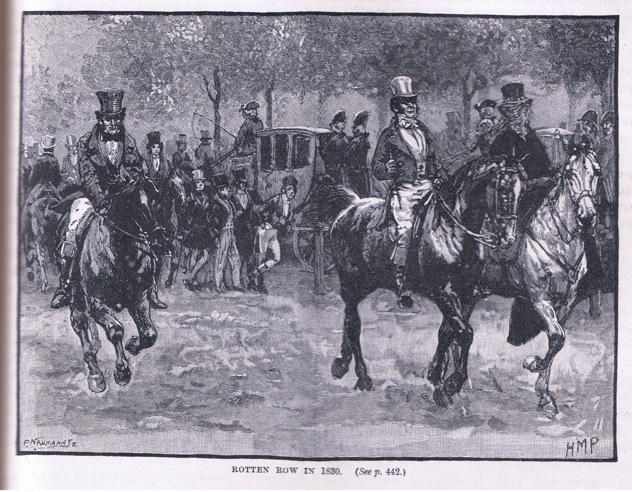 Rotten Row nel 1830 da Henry Marriott Paget