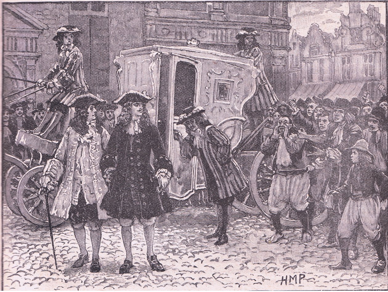 I plenipotenziari inglesi insultati per le strade di Utrecht AD 1712 da Henry Marriott Paget