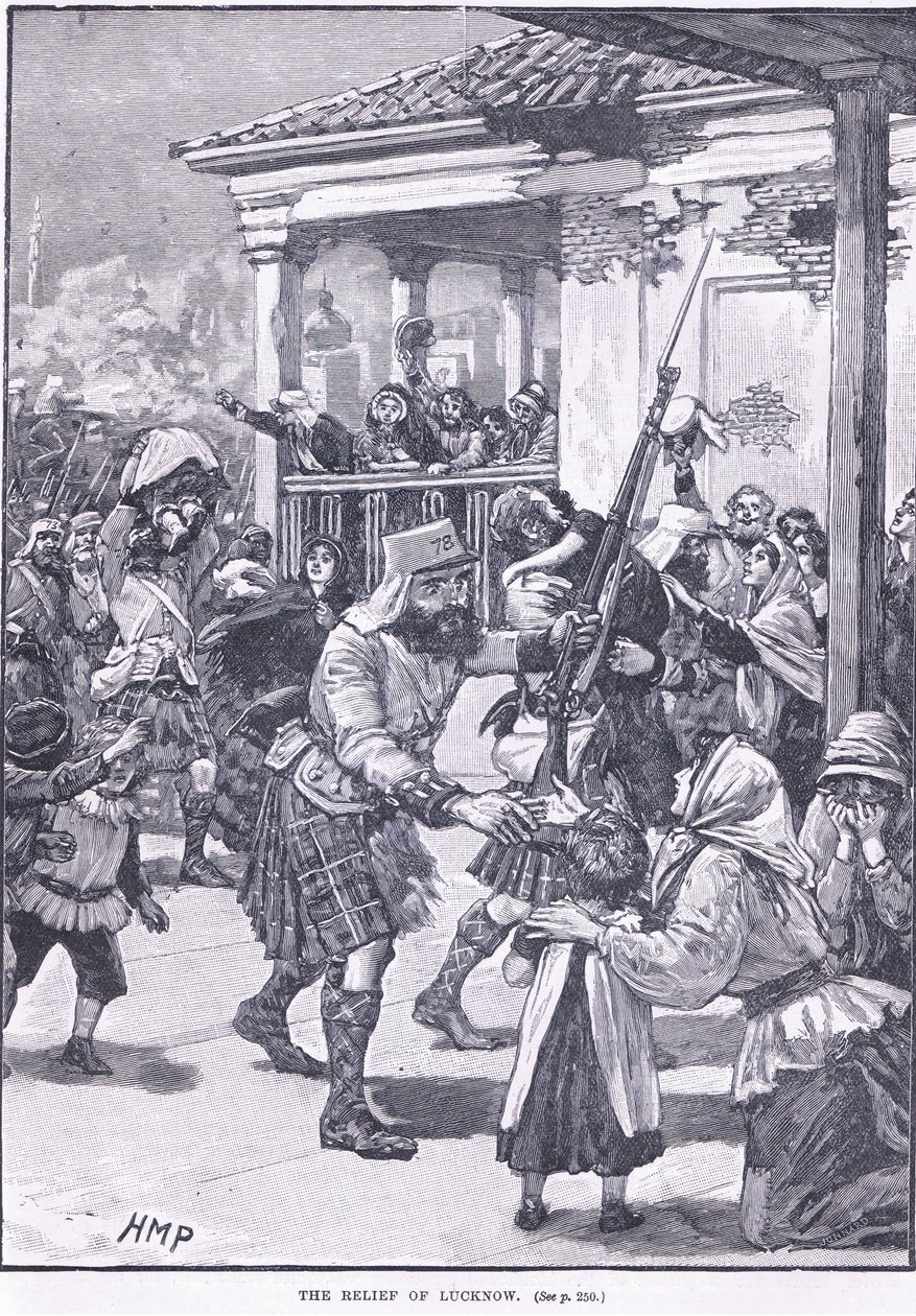 Il soccorso di Lucknow 1857 d.C. da Henry Marriott Paget