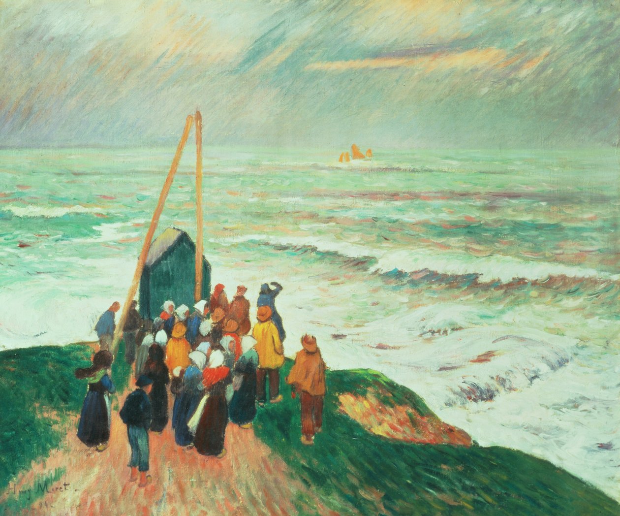 Aspettando il ritorno dei pescatori in Bretagna, 1894 da Henry Moret
