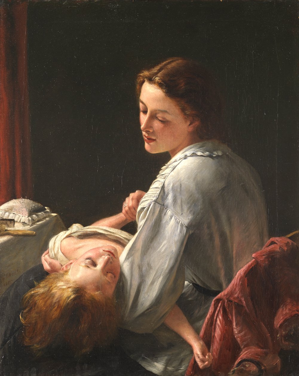 La lezione, 1865 da Henry Nelson O
