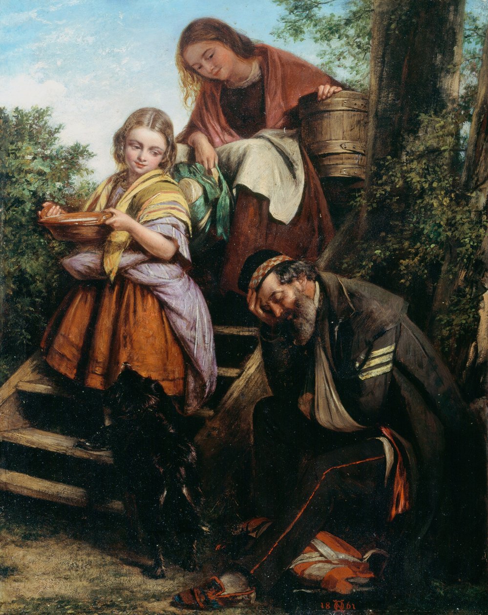 Il ritorno del soldato, c.1861 da Henry Nelson O