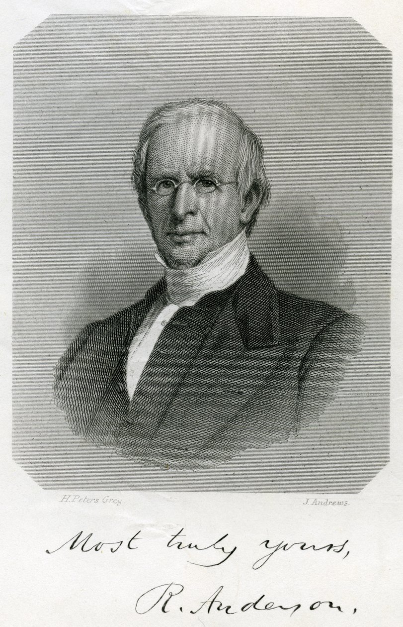 Rufus Anderson, inciso da J. Andrews, c. 1860 da Henry Peters Gray