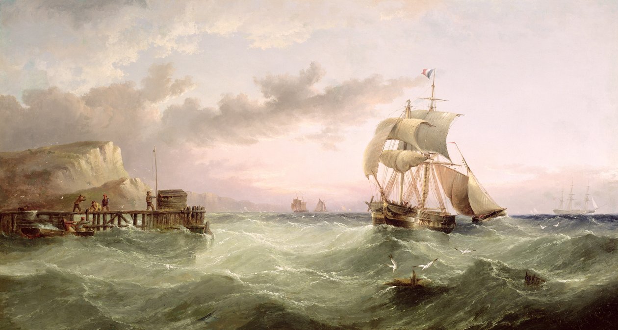 Navigazione al largo delle scogliere di Speeton, Yorkshire da Henry Redmore