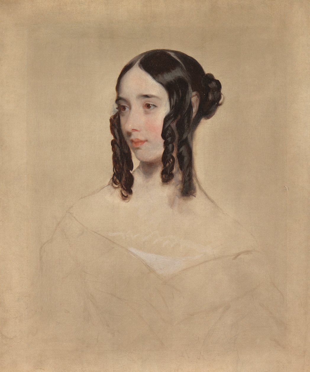 Studio di una giovane donna, 1847 da Henry Room
