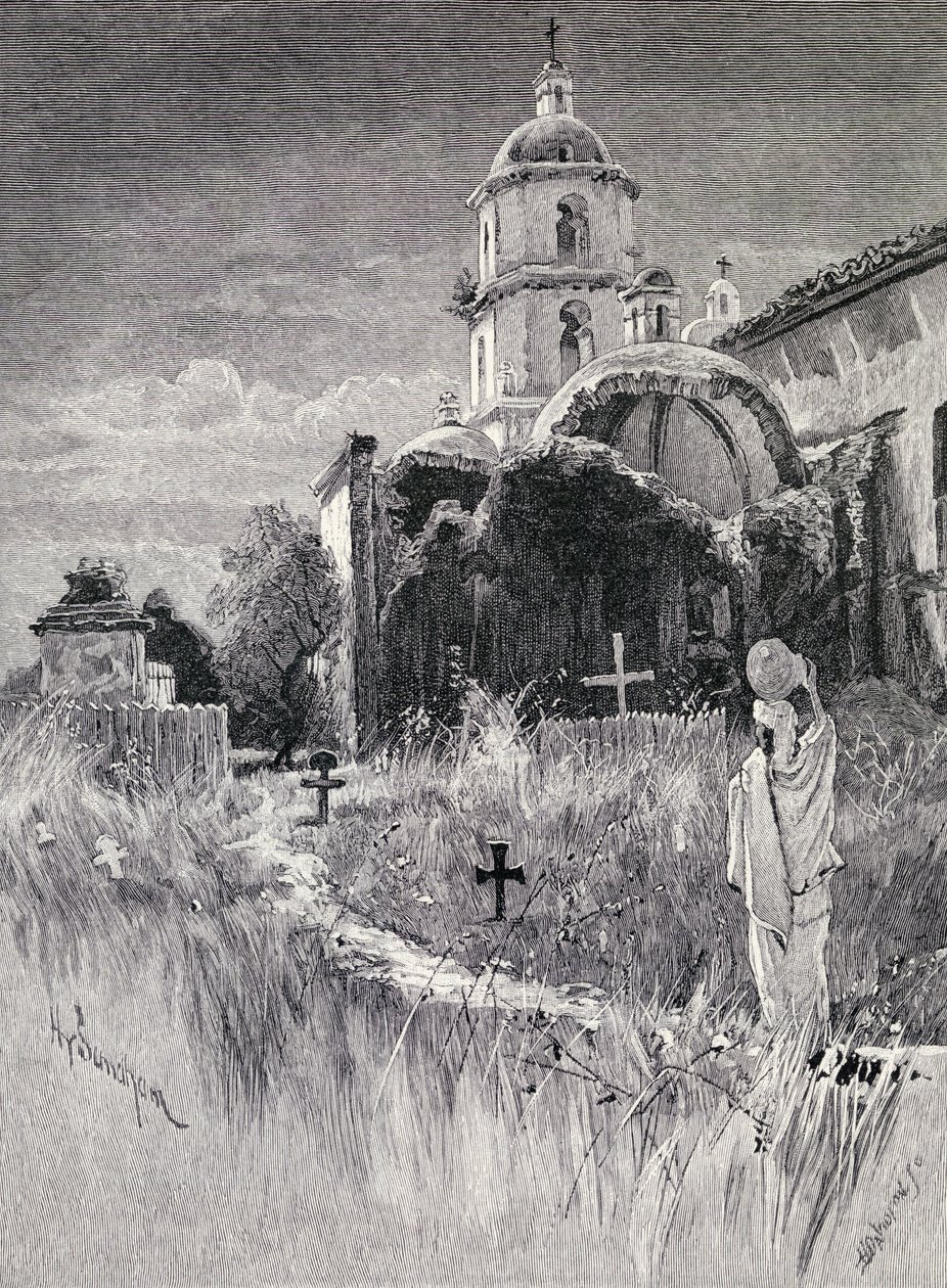 Cimitero e missione, San Luis Rey de Francia, California, da 