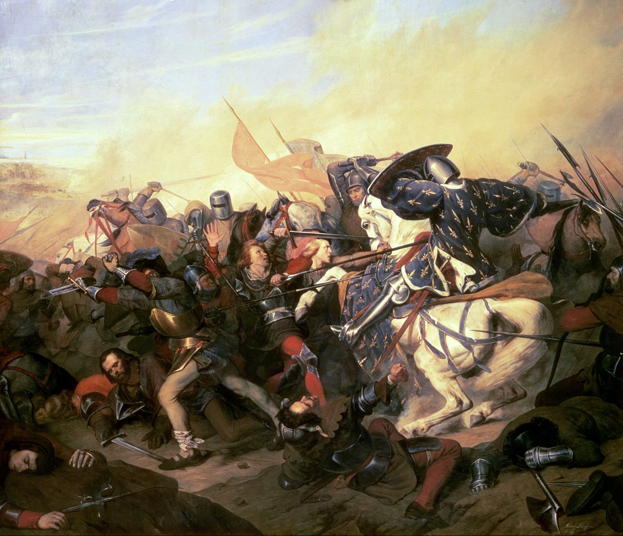La battaglia di Cassel del 23 agosto 1328 da Henry Scheffer