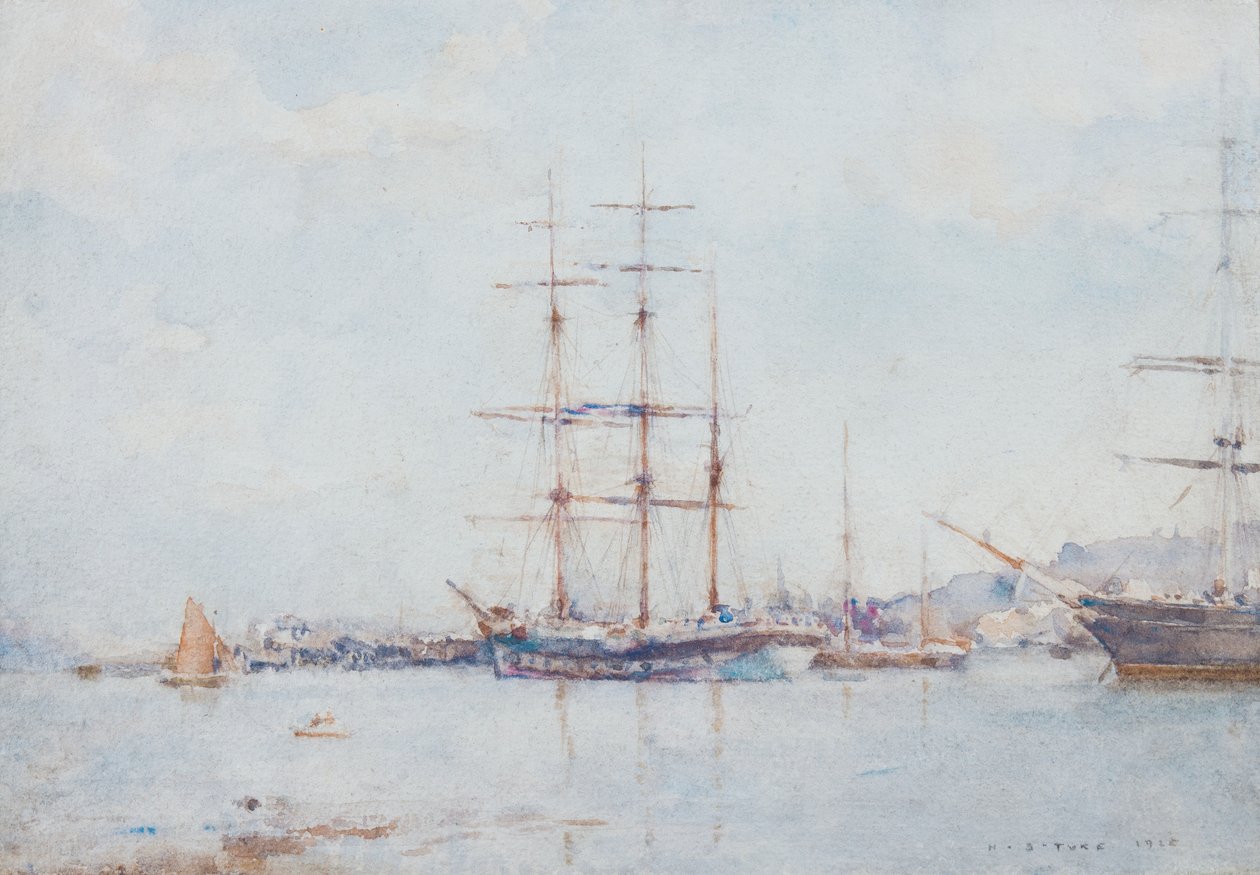 Baia di Falmouth, 1925 da Henry Scott Tuke