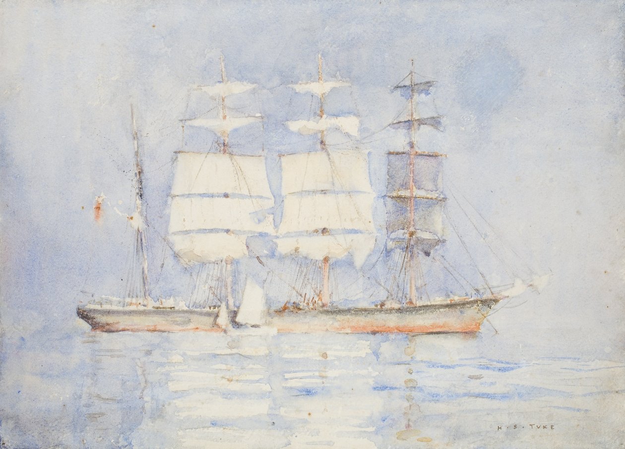 Nella baia di Falmouth da Henry Scott Tuke