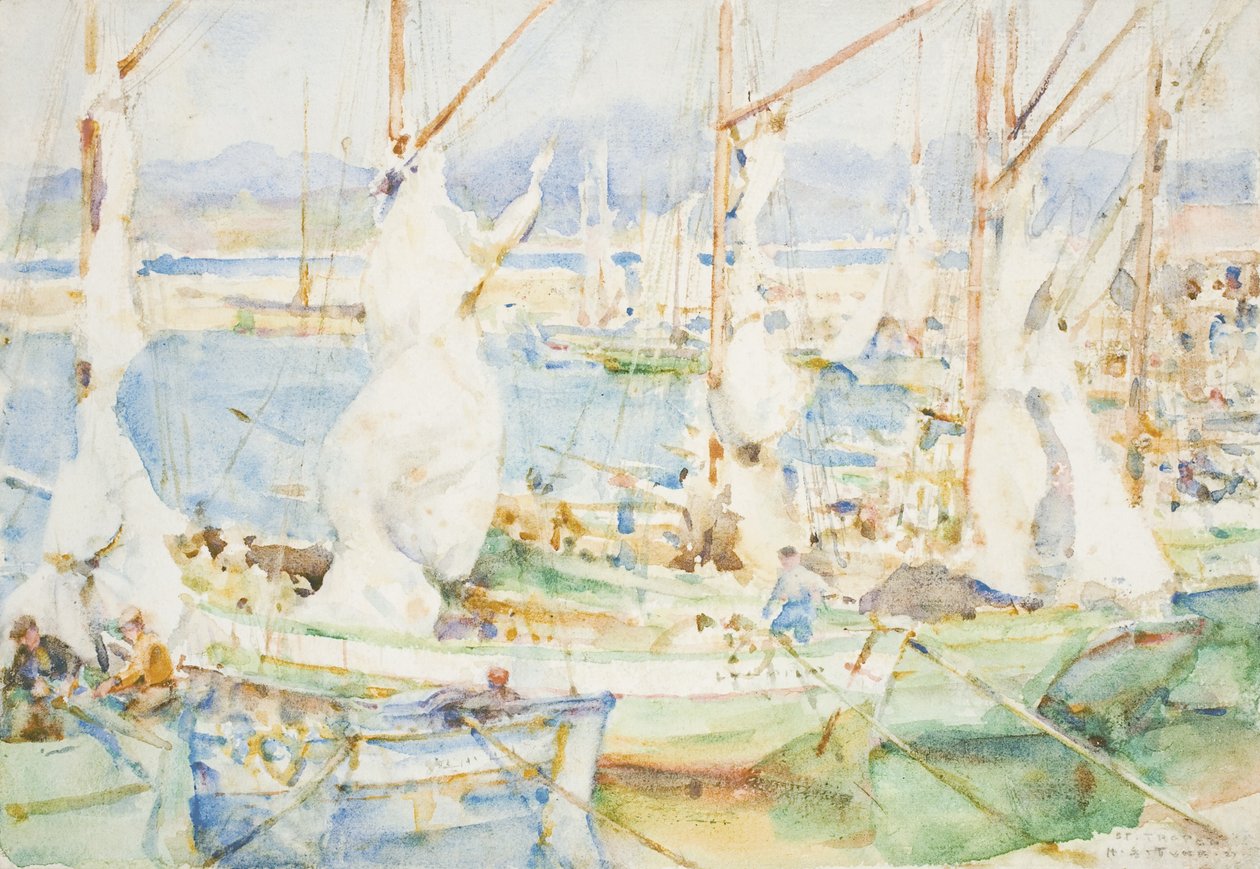 St. Tropez, 1927 da Henry Scott Tuke