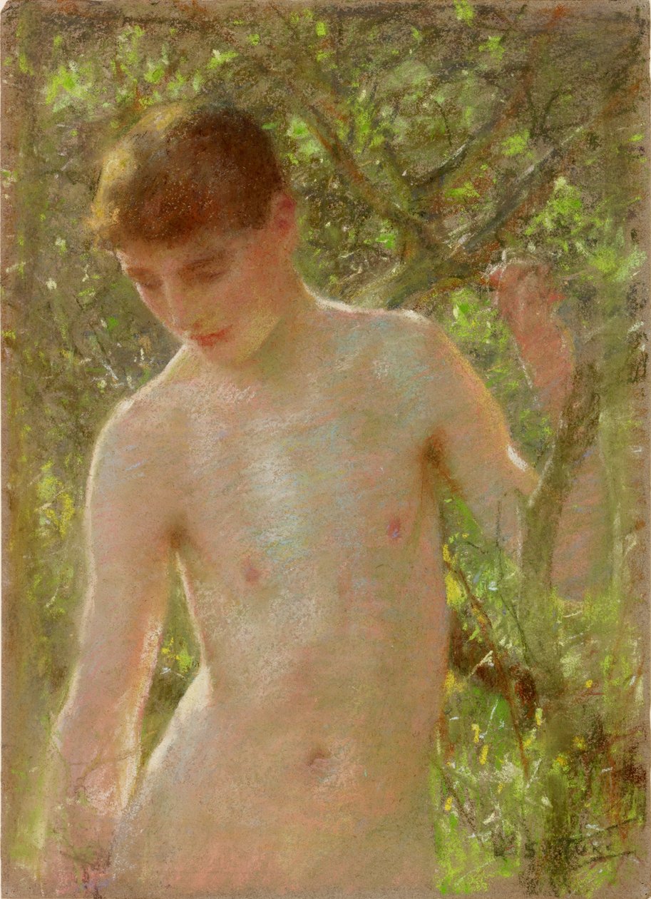 Studio di un ragazzo da Henry Scott Tuke
