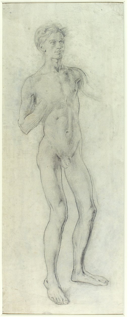 Ragazzo nudo in piedi da Henry Tonks