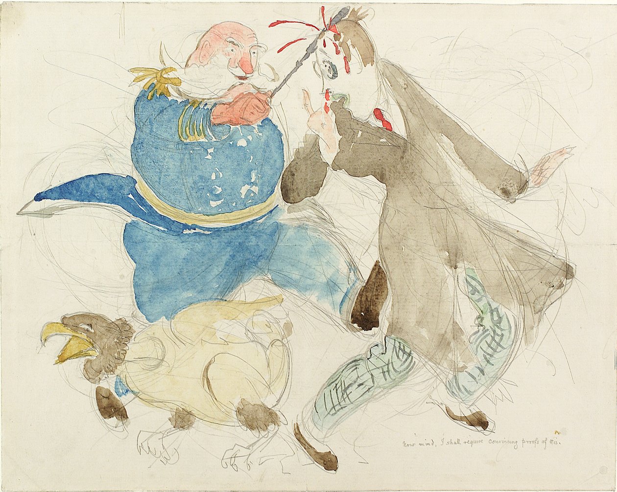 Il neutrale: Zio Sam e Von Turpitz da Henry Tonks